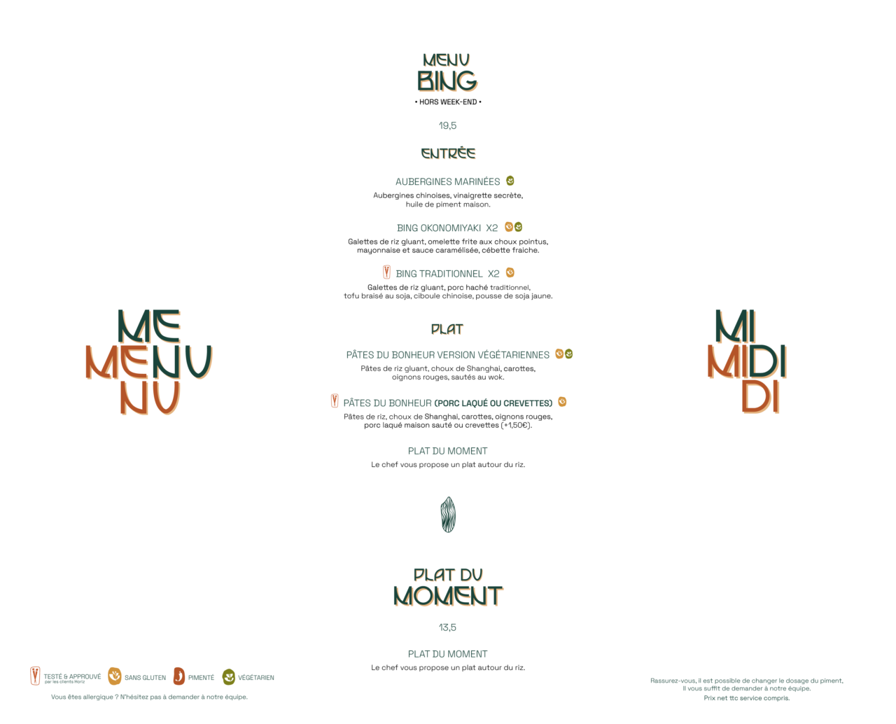 Menu Midi Horiz